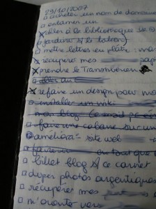 Page des projets